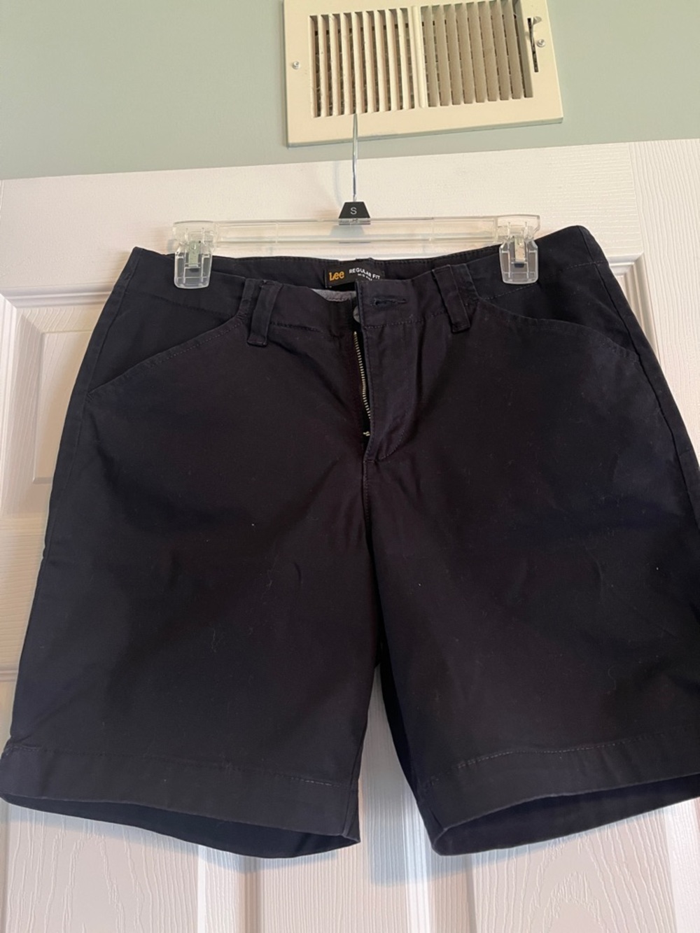Lee Women’s Black Flat Front Casual Shorts